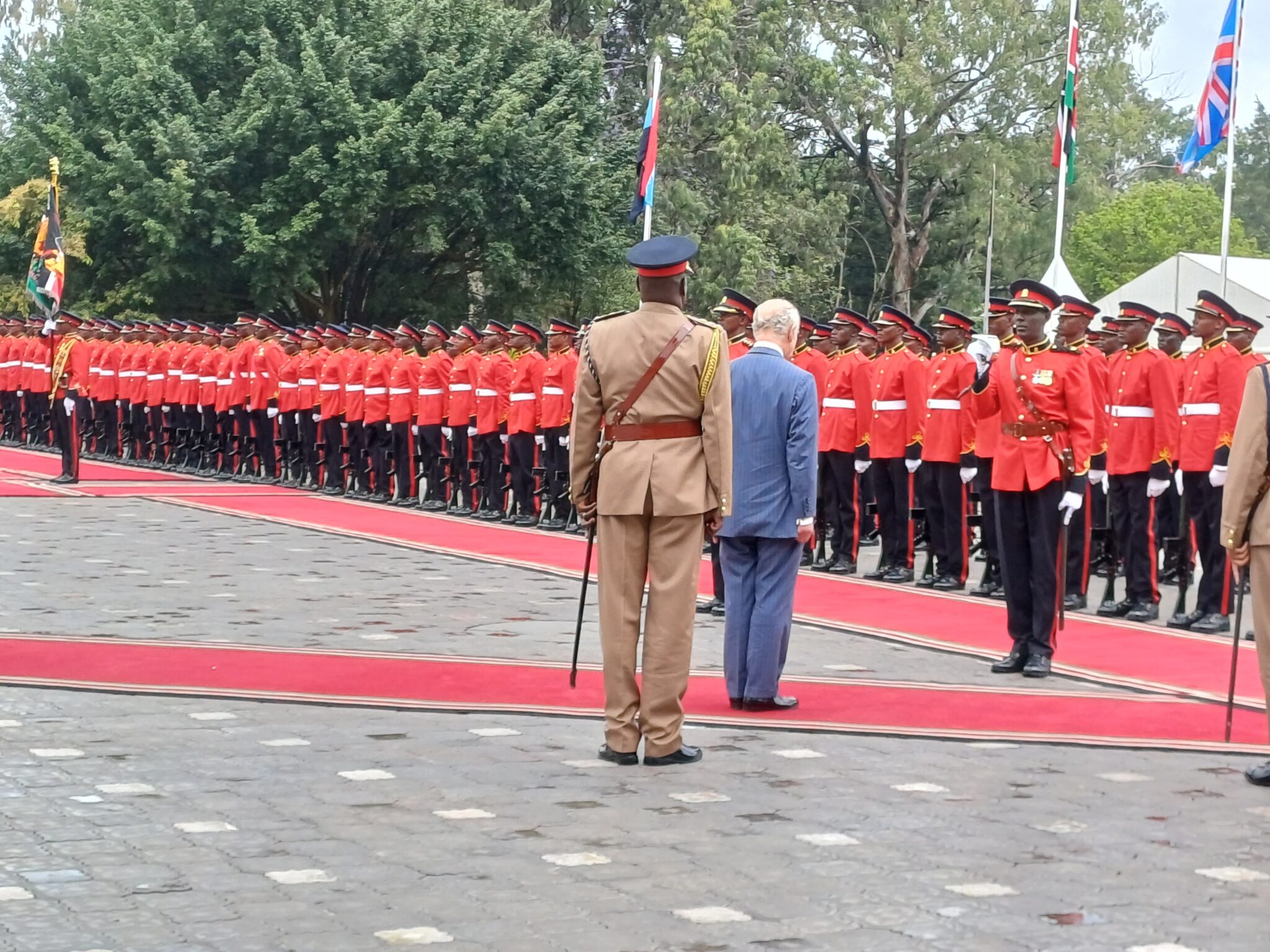 King Charles III Inspects Military Guard Of Honour At State House, Received By President Ruto