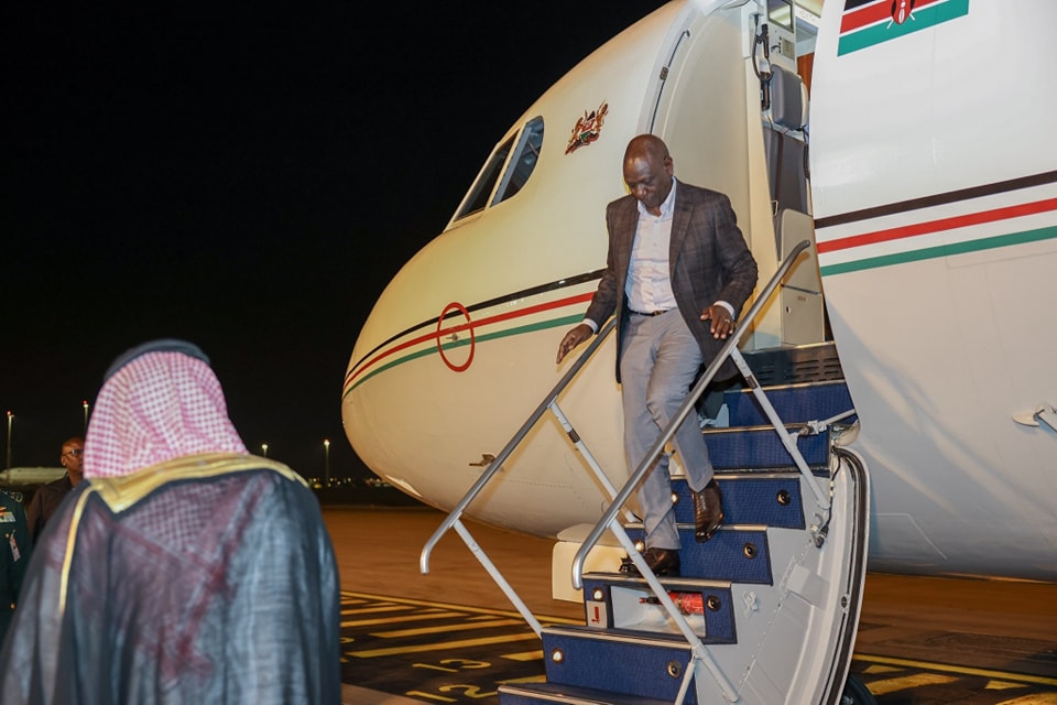 President Ruto in Riyadh Ahead of the inaugural Saudi-African Summit