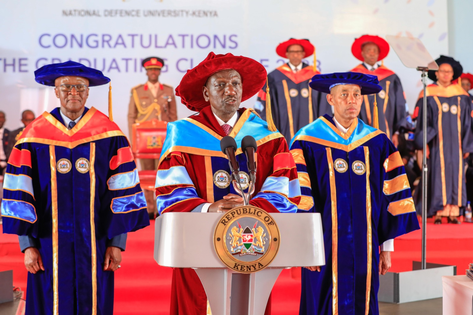 President Ruto Presides Over Inaugural Graduation at National Defence University-Kenya