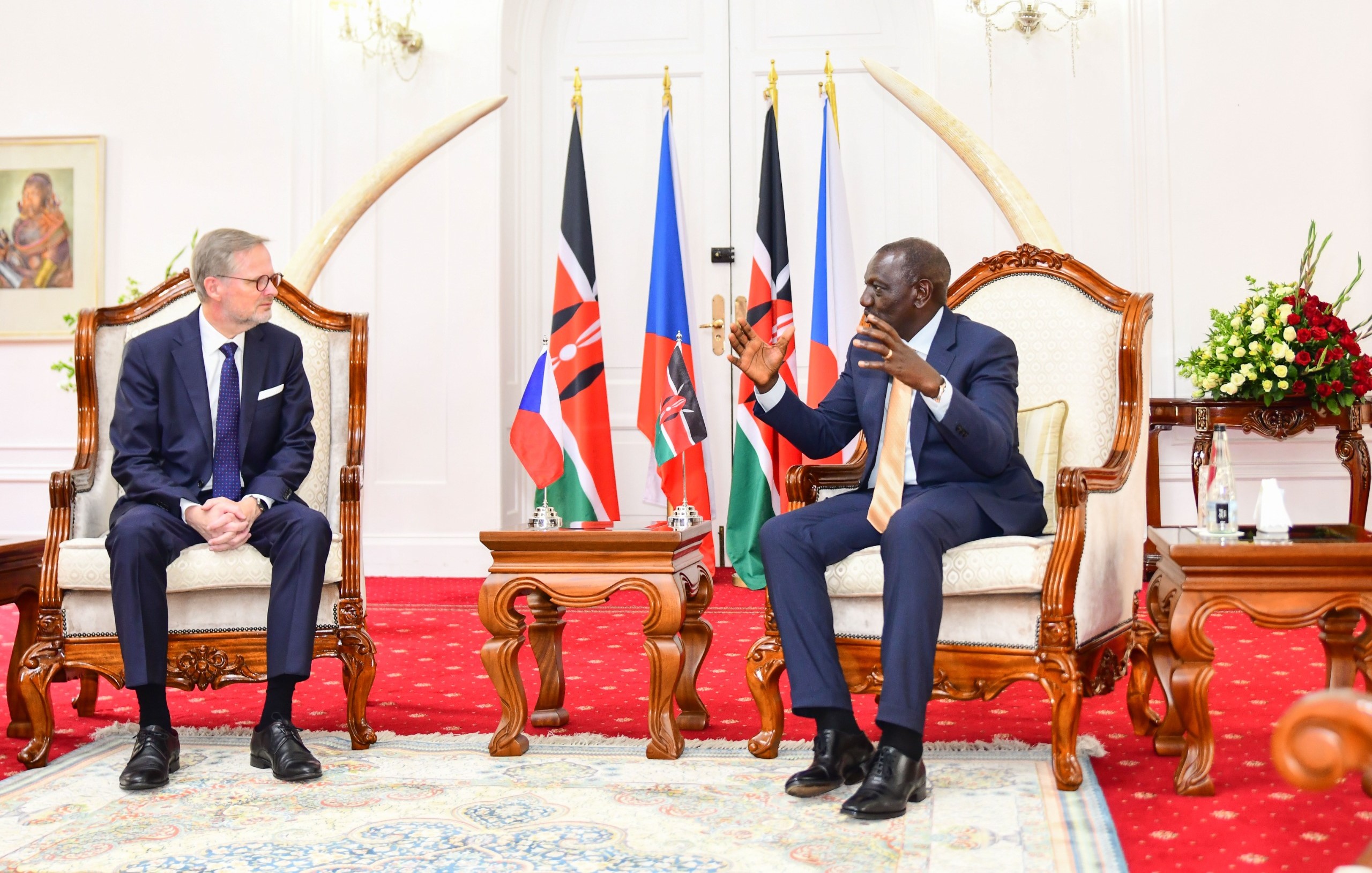 Ruto Hosts Prime Minister Petr Fiala of the Czech Republic at State House
