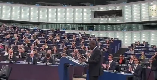 Standing Ovation for Ruto at EU Parliament