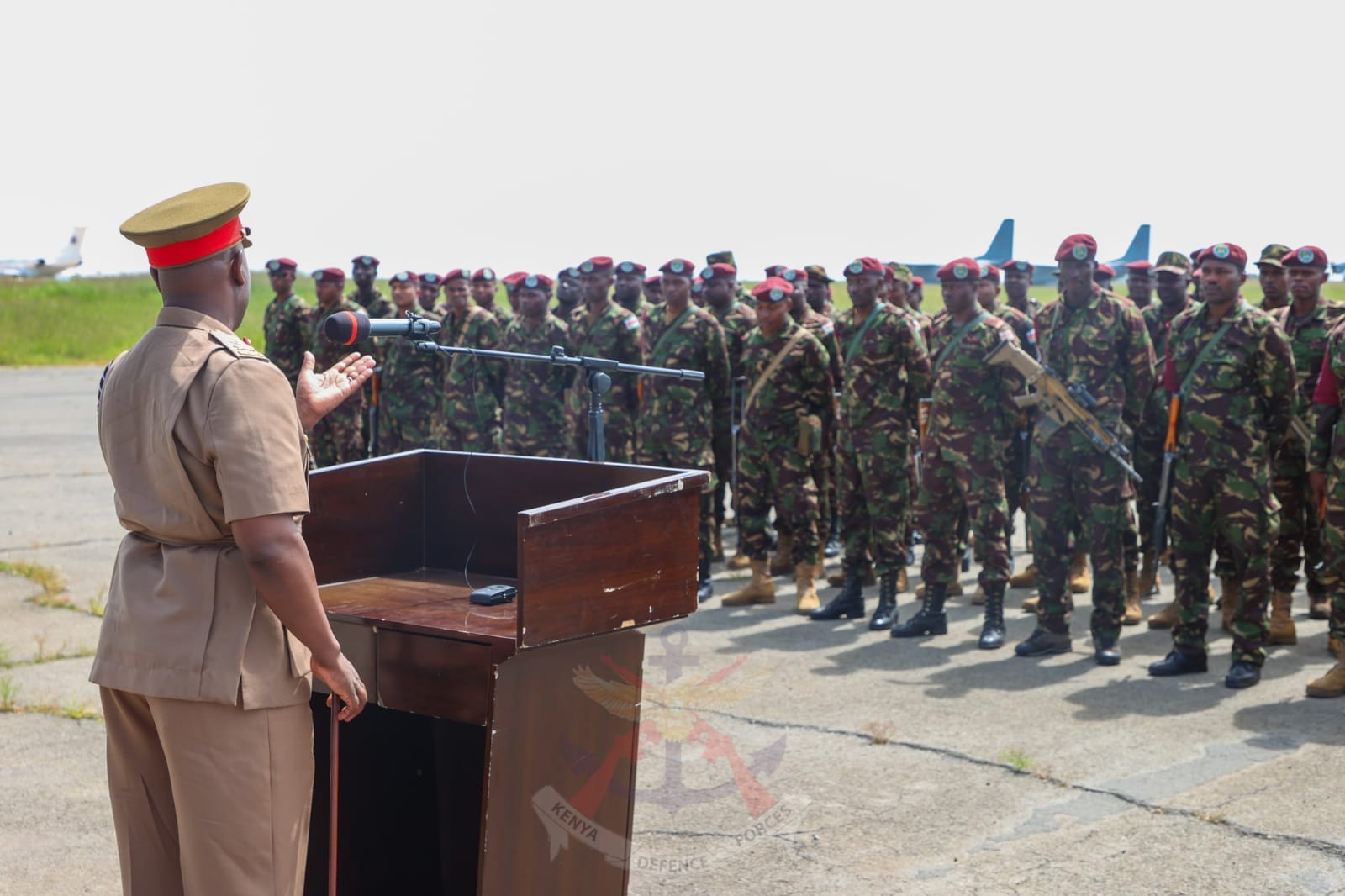 Kenya’s Deputy Army Commander Welcomes Troops from DRC, Confirms Exit Plan of EACRF