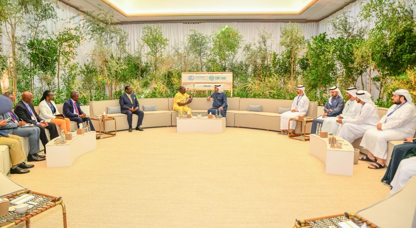 President Ruto Meets UAE Leader Sheikh Mohamed bin Zayed