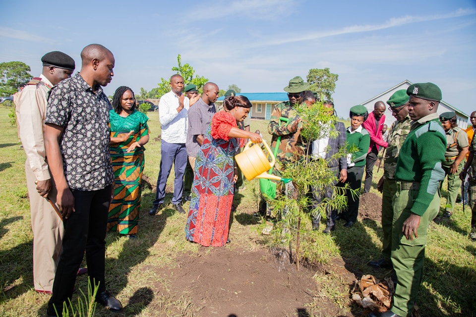 Pastor Dorcas Rigathi Leads Tree Planting Initiative at Kendege Prison