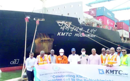 KPA Targets Korean Market as First Cargo Vessel Docks in Mombasa