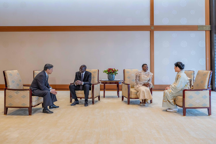 Japanese Emperor Naruhito Hosts President Ruto at the Imperial Palace