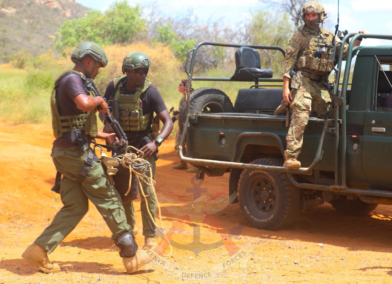 KDF Rapid Response Unit, USAF Special Operations Squadron Conduct Joint Training in Samburu