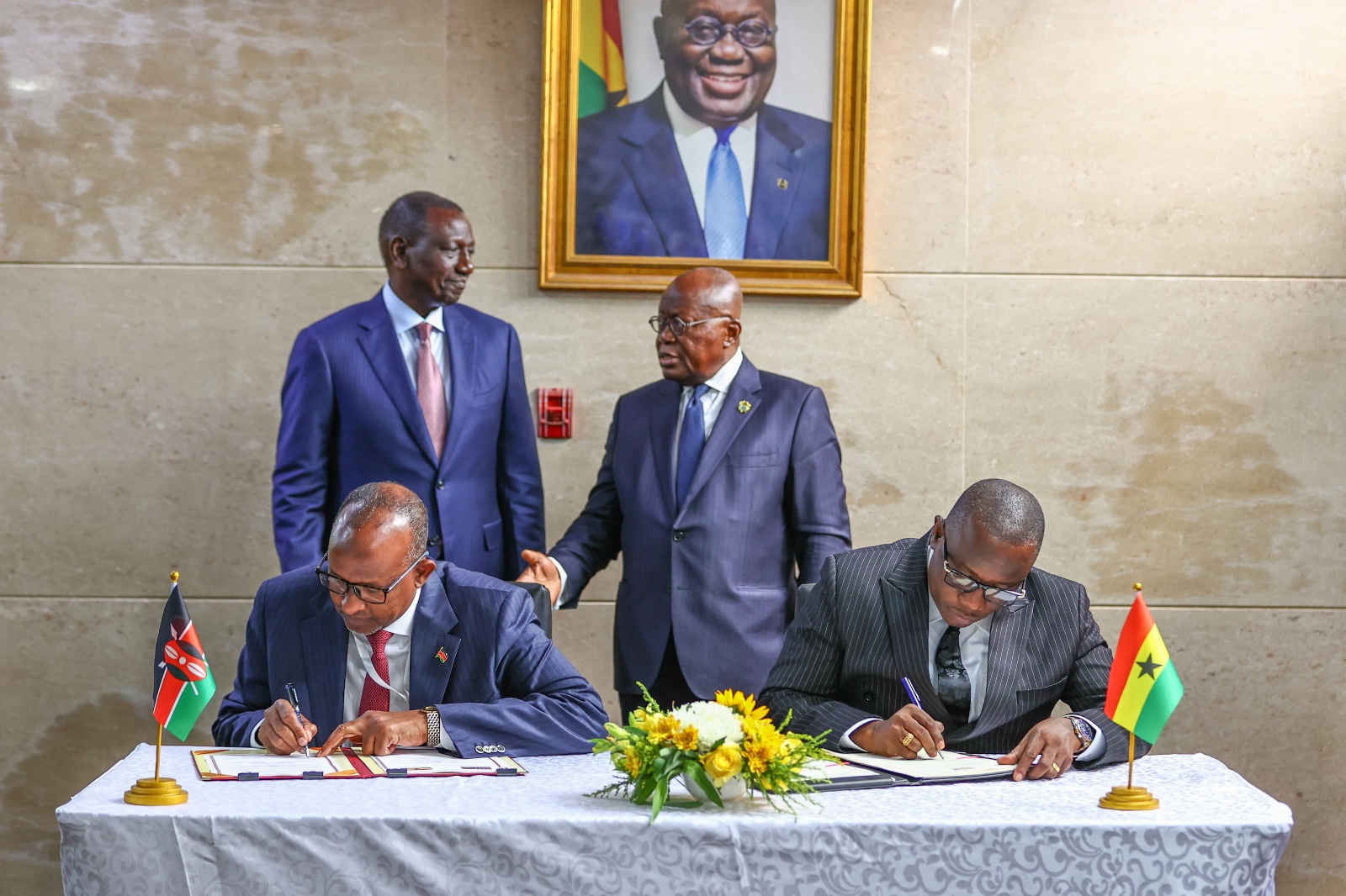 Kenya, Ghana Ink 7 MOUs to Enhance Bilateral Ties