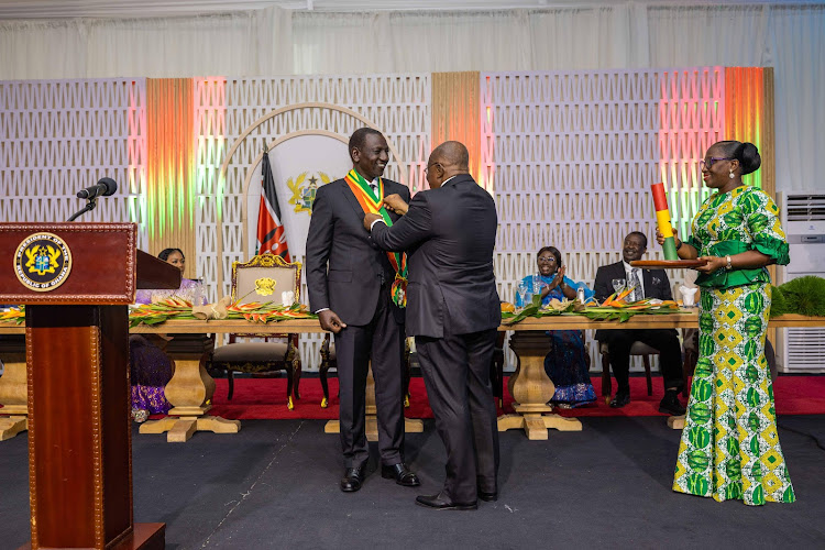 Ghana Confers Ruto with ‘The Companion of the Order of the Star’ Award